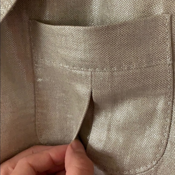 Ralph Lauren Linen Metallic Blazer - Picture 13 of 15